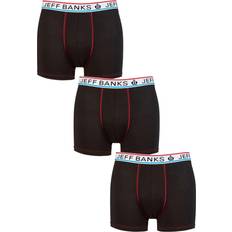 Jeff Banks Herr Linnen Jeff Banks Mens Pack Sports Underwear Black