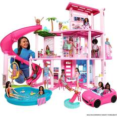 Barbies - Modedockor - Plastleksaker Dockor & Dockhus Barbie Dreamhouse Pool Party Doll House with 3 Story Slide HMX10