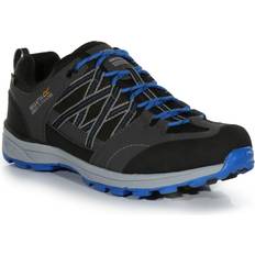 Regatta Herr Promenadskor Regatta Men's Mens Samaris Low II Waterproof Seam Sealed Walking Shoes Dkgrey/Blue