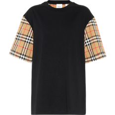 Burberry Dam T-shirts & Linnen Burberry Vintage Check T-shirt - Black