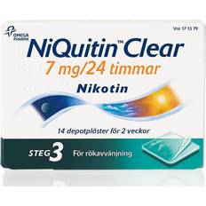 NiQuitin Clear 7mg / 24 Timmar Steg 3 14 st Plåster