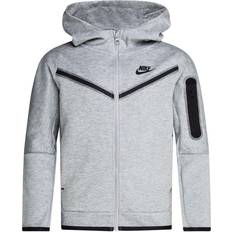 Nike S Hoodies Barnkläder Nike Boy's Sportswear Tech Fleece - Dark Grey Heather/Black (CU9223-063)