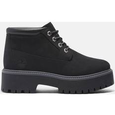 42 - Dam Chukka boots Timberland Stone Street Premium Platform Waterproof Chukka For Women In Monochrome Black Black
