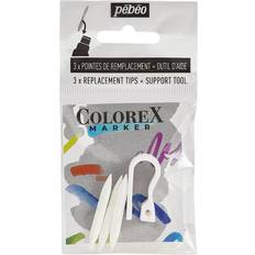 Pebeo Colorex Marker Nibs – ersättningsspetsar för markers, 3-pack penselspetsar
