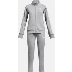 Vita Tracksuits Under Armour Girls' Knit Tracksuit Mod Gray White YMD 54 in