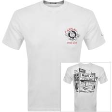 Replay Herr - Vita T-shirts & Linnen Replay T shirt M6673 men