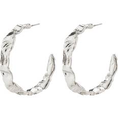 Pilgrim Julita Semi Hoop Earrings - Silver