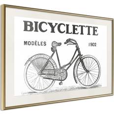 Artgeist Poster Tavla Bicyclette 60x40 Ram