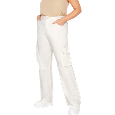 Yours Women's Cargo Trousers - White