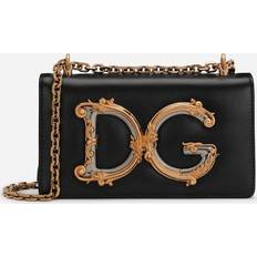 Dolce & Gabbana DG Girls phone bag in plain calfskin