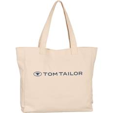 Tom Tailor Beige Handväskor Tom Tailor Dam Marcy shoppingväska med dragkedja, beige, Beige