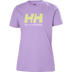 Helly Hansen Lila Överdelar Helly Hansen W Hh Logo T-shirt Bomullstoppar Heather