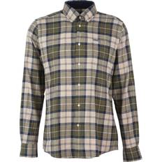 Barbour XXL Skjortor Barbour Lifestyle Flannel Check Shirt Forest Mist