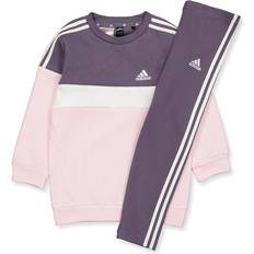 Lila Tracksuits adidas Girls' 3-Stripes Colour Block Tracksuit Infant, Purple
