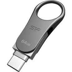 Silicon Power USB-minnen Silicon Power Mobile C80 64GB USB 3.0/USB-C