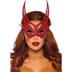 Leg Avenue Masker Leg Avenue Glitter Devil Mask Red