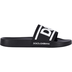 Dolce & Gabbana Herr Slides Dolce & Gabbana Beachwear Sliders - Black
