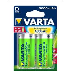 Varta Batterier - Laddningsbara standardbatterier Batterier & Laddbart Varta Accu D 3000mAh 2-pack