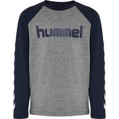 Hummel Boy's T-shirt L/S - Black Iris (213853-1009)