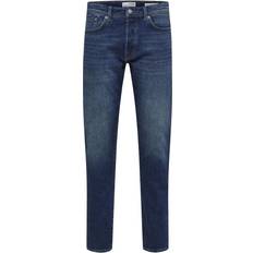 Selected Jeans Selected 172 Mörkblå Slim Fit-jeans Blå