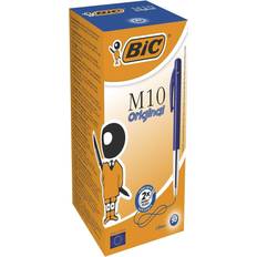 Kulspetspennor Bic M10 Retractable Ballpoint Pen Blue 1.00mm 50-pack