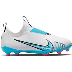 Nike 31 Fotbollsskor Barnskor Nike Jr. Mercurial Vapor 15 Academy MG - White/Pink Blast/Baltic Blue