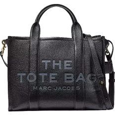 Marc Jacobs Dragkedja Toteväskor Marc Jacobs The Leather Medium Tote Bag - Black
