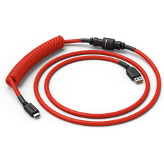 Röda - USB A-USB C - USB-kabel Kablar Glorious Keyboard Coiled USB A - USB C M-M 1.4m