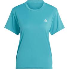 Adidas Blåa - Dam - Långa kjolar - Polyester T-shirts adidas Women's Performance Run It T-shirt BLUE, Blue, Xs, Women