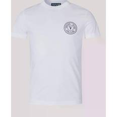 Versace Överdelar Versace Jeans Couture White V-Emblem T-Shirt E003 WHITE