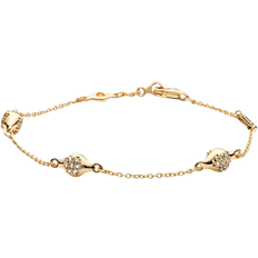 Pandora Modern Pavé LovePods Bracelet - Gold/Transparent