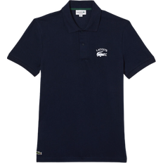 Lacoste Herr - Stretch Pikétröjor Lacoste Men's Mini Piqué Polo Shirt - Navy Blue