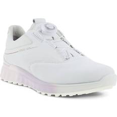 Ecco Dam Golfskor ecco STHREE BOA Women's Golf Shoe, White/Pink, Spikeless