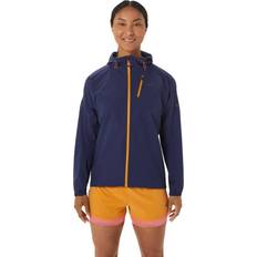 Asics Dam Ytterkläder Asics Fujitrail Waterproof Jacket Women Marin