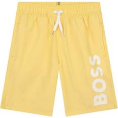 Hugo Boss Badbyxor HUGO BOSS Junior Logo Swim Shorts Yellow
