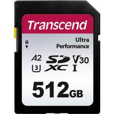 512 GB - SDXC Minneskort Transcend 340S Ultra Performance SDXC Class 10 UHS-I U3 V30 A2 160/90MB/s 512GB