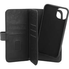 Gear Silikoner Mobiltillbehör Gear 2in1 iPhone 15 Plus 7 plånboksfodral svart