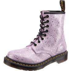 4 - Lila Snörkängor Dr. Martens 1460 Metallic Splatter Suede Lace Up Boots Purple