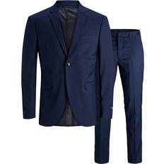 Jack & Jones Elastan/Lycra/Spandex Kläder Jack & Jones Franco Slim Fit Suit - Blue/Medieval Blue