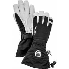 Herr Handskar Hestra Army Leather Heli Ski 5-Finger Gloves - Black