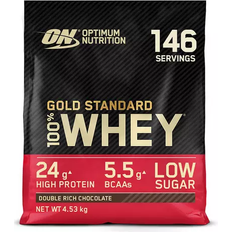 Förbättrar muskelfunktion - Isolat Proteinpulver Optimum Nutrition Gold Standard 100% Whey Double Rich Chocolate 4.53kg