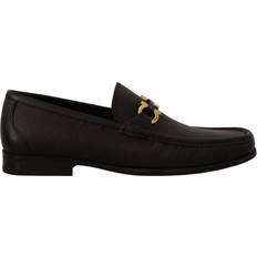 Ferragamo Lågskor Ferragamo Black Calf Leather Moccasins Loafers Shoes