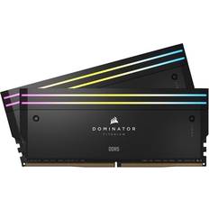 Corsair 6000 MHz - DDR5 RAM minnen Corsair Dominator Titanium RGB Grey DDR5 6000MHz 2x32GB (CMP64GX5M2B6000Z30)