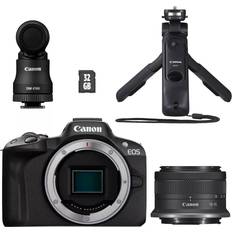 Bästa DSLR-kameror Canon EOS R50 + RF-S 18-45mm F4.5-6.3 IS STM + Creator Kit