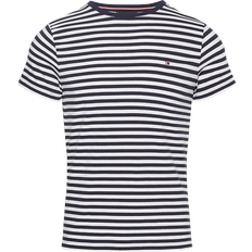 Tommy Hilfiger Stretch Överdelar Tommy Hilfiger Flag Embroidery Extra Slim Fit T-shirt - Desert Sky/White