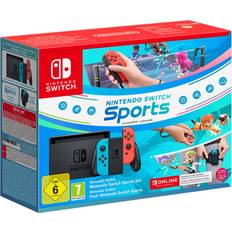 Nintendo Switch Spelkonsoler Nintendo Switch Neon Red/Neon Blue Sport Set