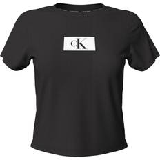 Calvin Klein Bomull - Herr - Svarta T-shirts Calvin Klein Lounge T-shirt CK96 BLACK
