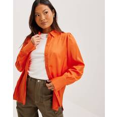 Selected Femme SLFAlfa LS Shirt Skjorta Orangeaid