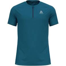 Odlo Tröjor Odlo Axalp Trail 1/2 Zip T-Shirt Men blå