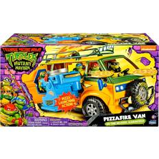 Playmates Toys Plastleksaker Bilar Playmates Toys Teenage Mutant Ninja Turtles Mutant Mayhem Pizza Fire Van